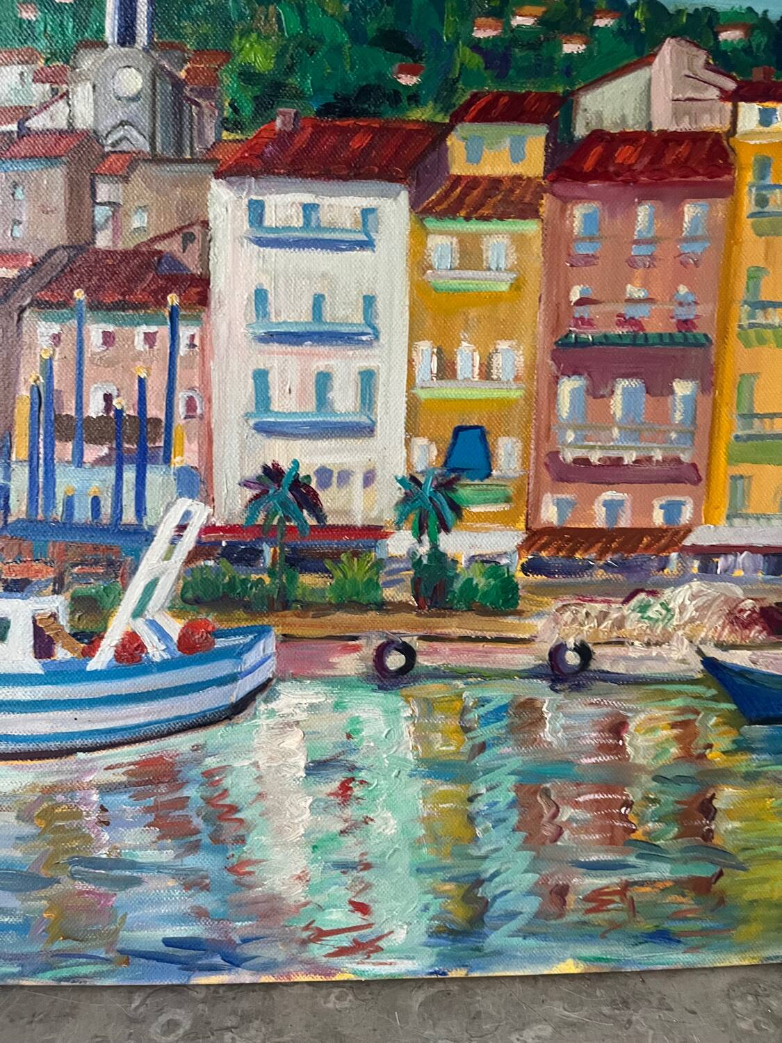 The marine quay in Sète, signed D Maisonnave Ughetto.