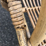 Vintage rattan armchair, 1960