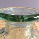 Carafe en verre verte
