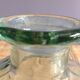 Carafe en verre verte