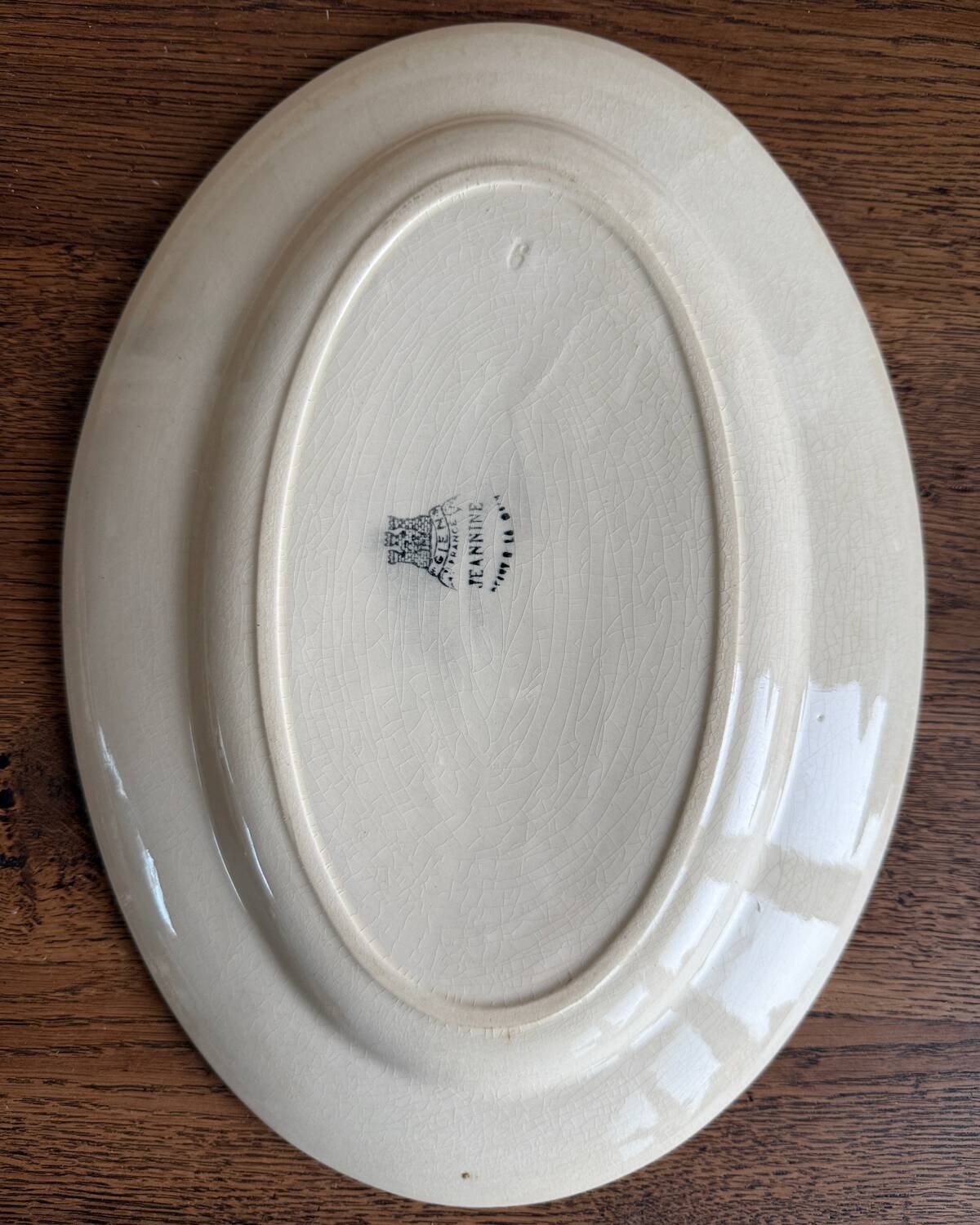 Gien Jeannine ironstone oval dish