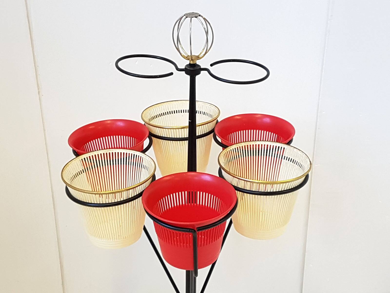 Porte-plantes porte-pots jardiniere vintage 1950 rockabilly 50s 50's annees