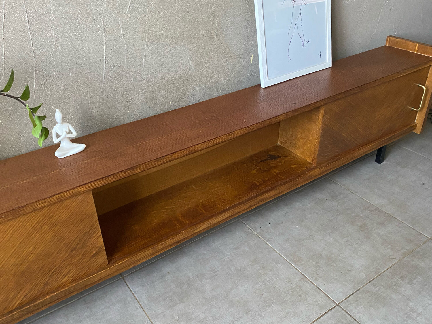 Vintage wooden row from the 50s-60s