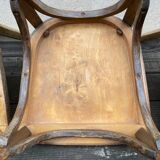 Set of 4 antique bistro chairs