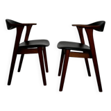 Pair of Danish teak armchairs by Erik Kirkegaard, 1950s