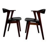 Paire de fauteuils danois en teck par Erik Kirkegaard, années 1950