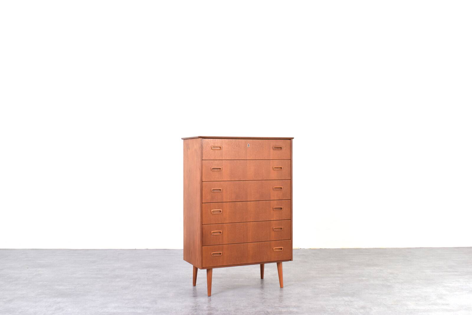 Mid-Century Danish Teak Chest of Drawers, 1960s.