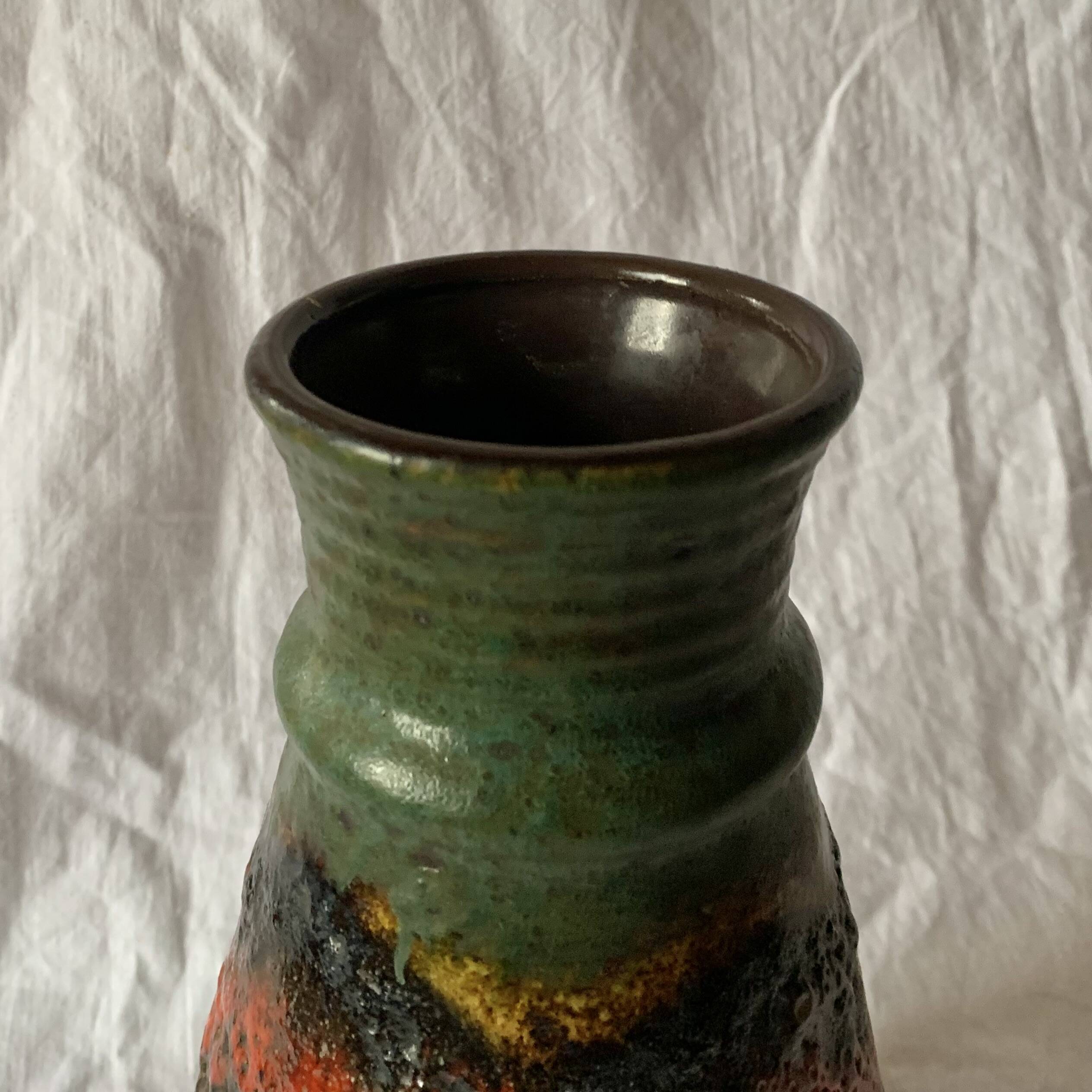 West Germany Vase - Bay Keramik 630 25 - Fat Lava