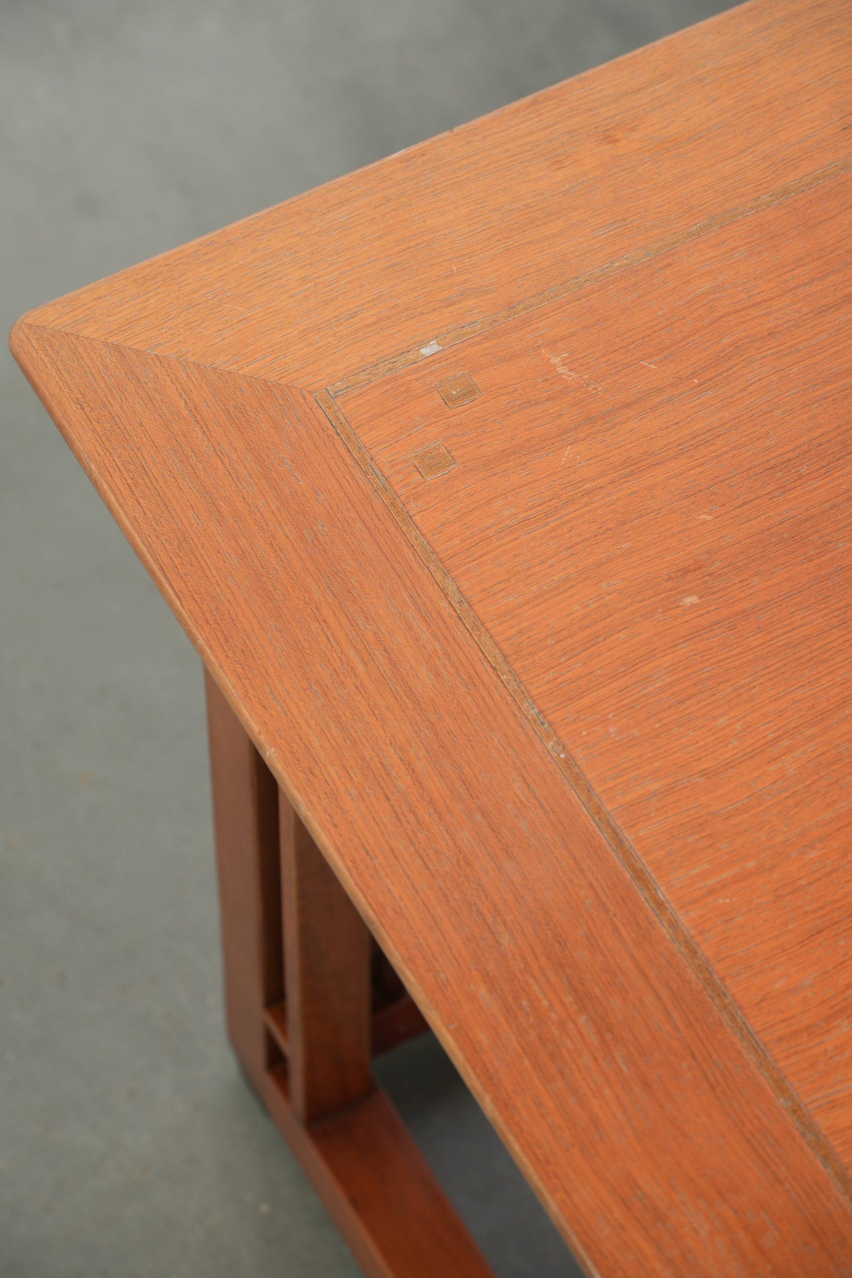 Table d'appoint/café Art Déco vintage carrée