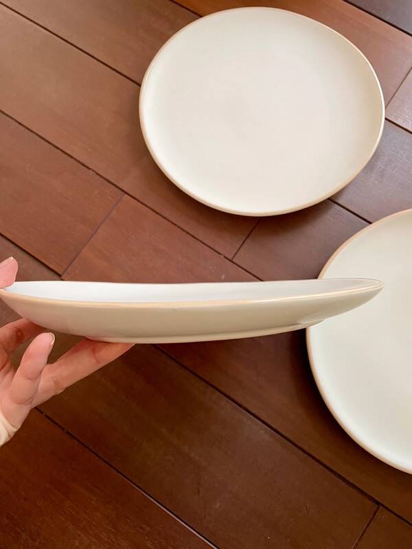 Assiette 26 cm grès blanc