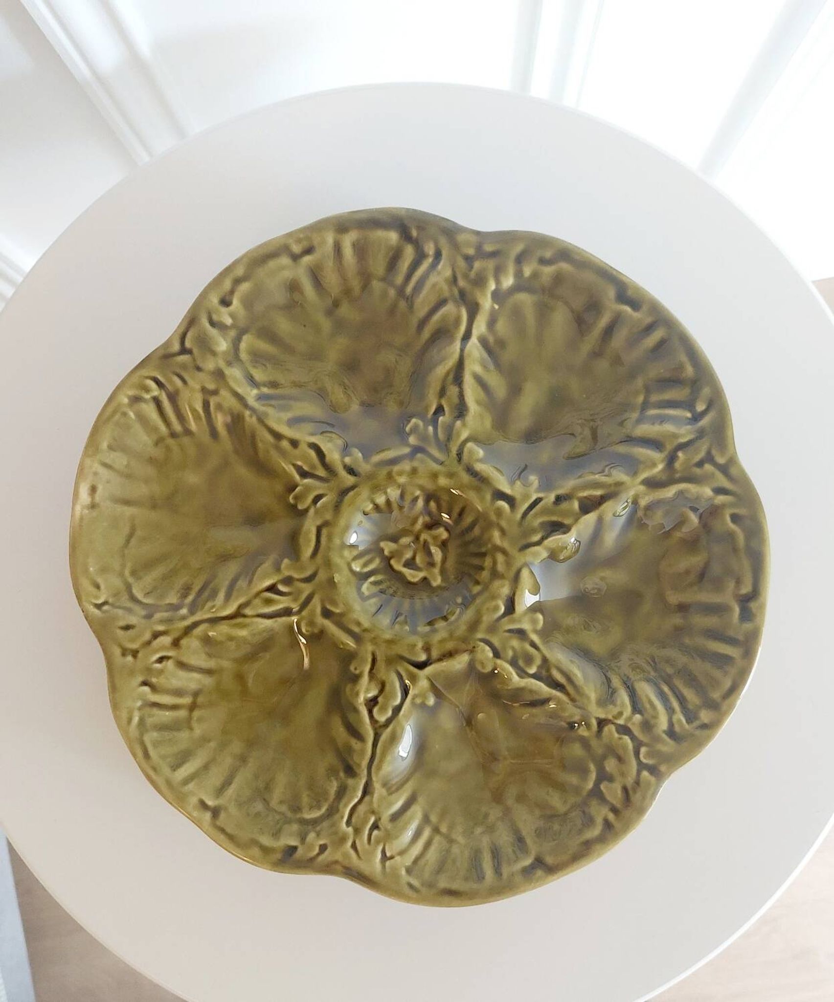 6 oyster plates Gien