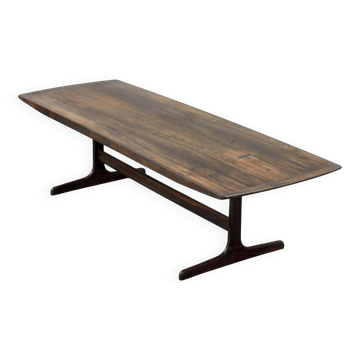 Large Fristho Dutch Design Rosewood Coffee Table for Topform, 1970s