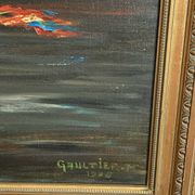 Oil on canvas, still life, framed, large format, Gaultier M