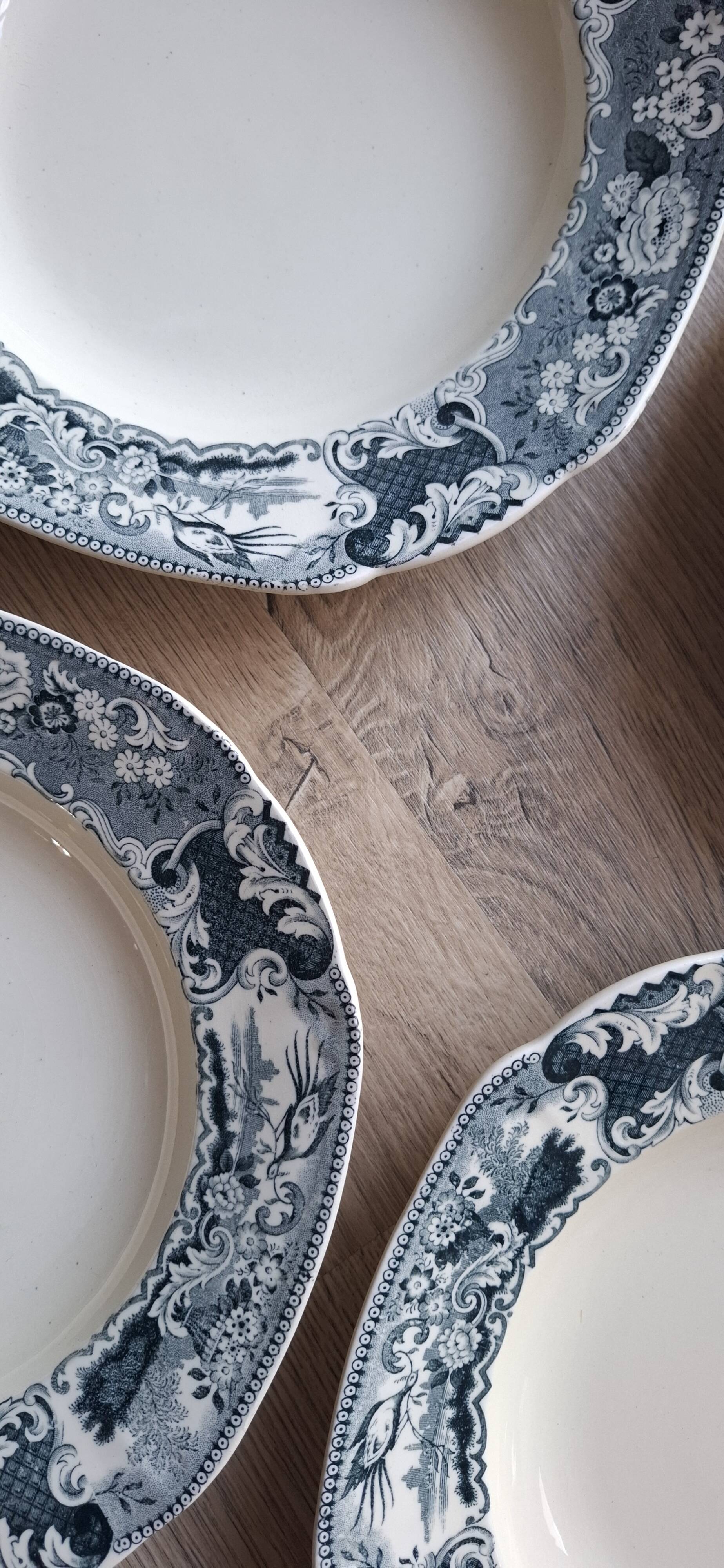 4 large Victoria Maestricht plates