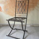 Folding chair antique handmade ironwork