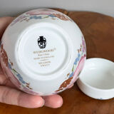 Wedgwood « Meadow Sweet » Pot de gingembre, porcelaine tendre avec motif de fleurs roses et bleues, fabriqué en Angleterre
