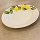 Grand plat barbotine citron