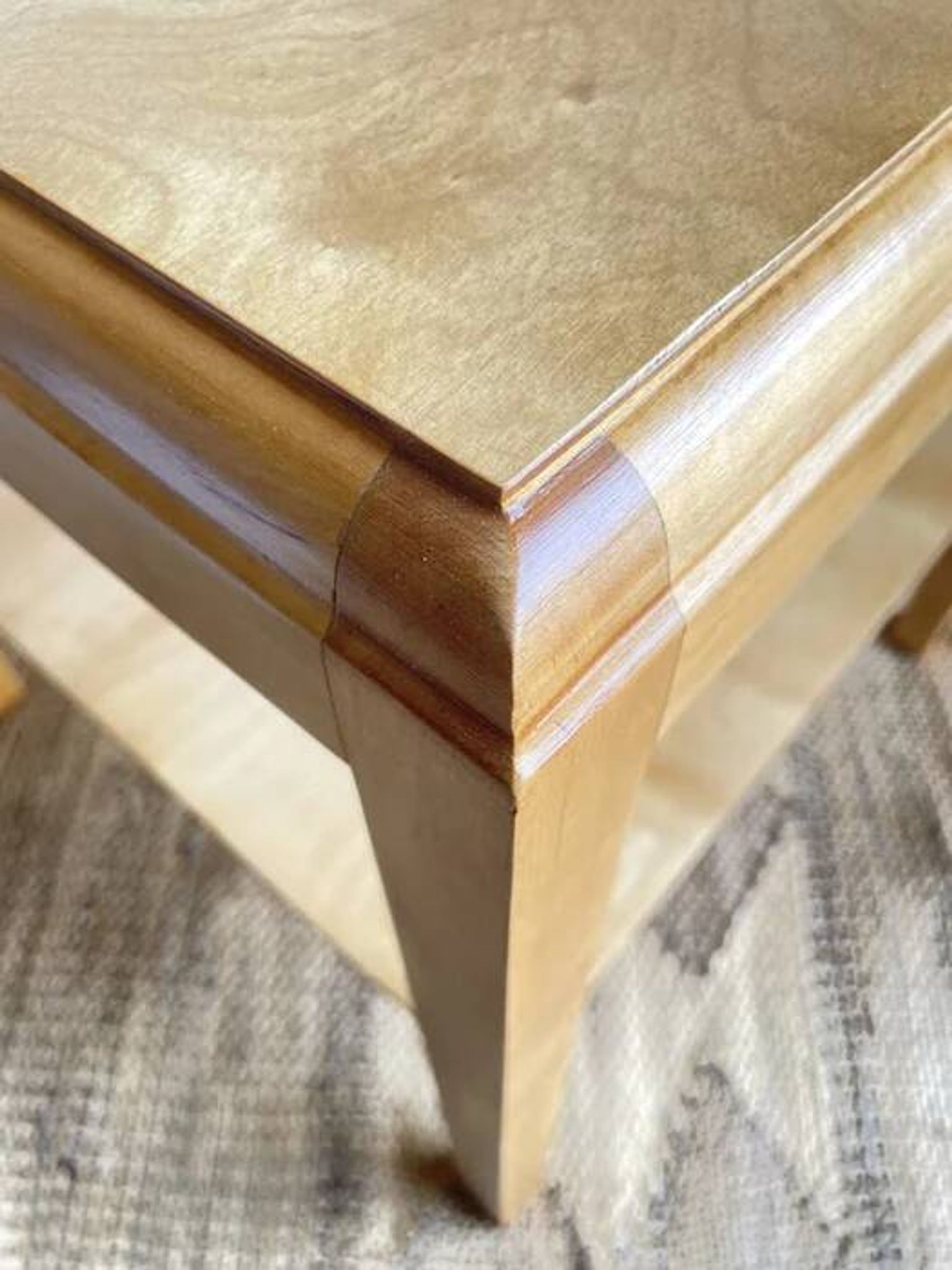 Swedish modern birch side table, late 20th century