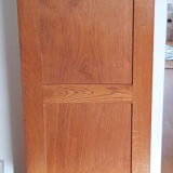 Rolling curtain filing cabinet in vintage oak