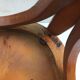 Pair of chairs old signed bistro Baumann wood curved clear vintage