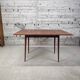 Table papillon ancienne, pieds compas