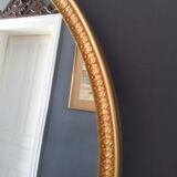 Round mirror gold metal style Louis XV