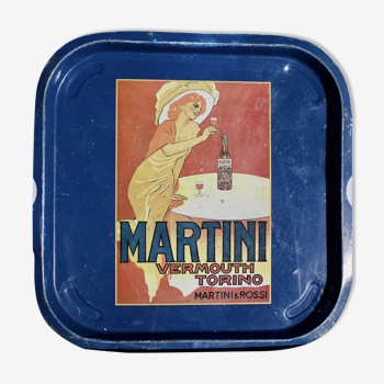 Ancien plateau de service martini années 70