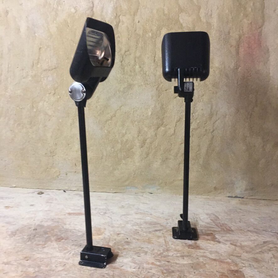 Pair of "fael luce ufo" sign wall lamps - 90s