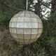Suspension boule à facettes en nacre et laiton vintage xxl