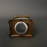 Réveil pendule d'officier voyage cadran émail Raoul Daguzé Nantes