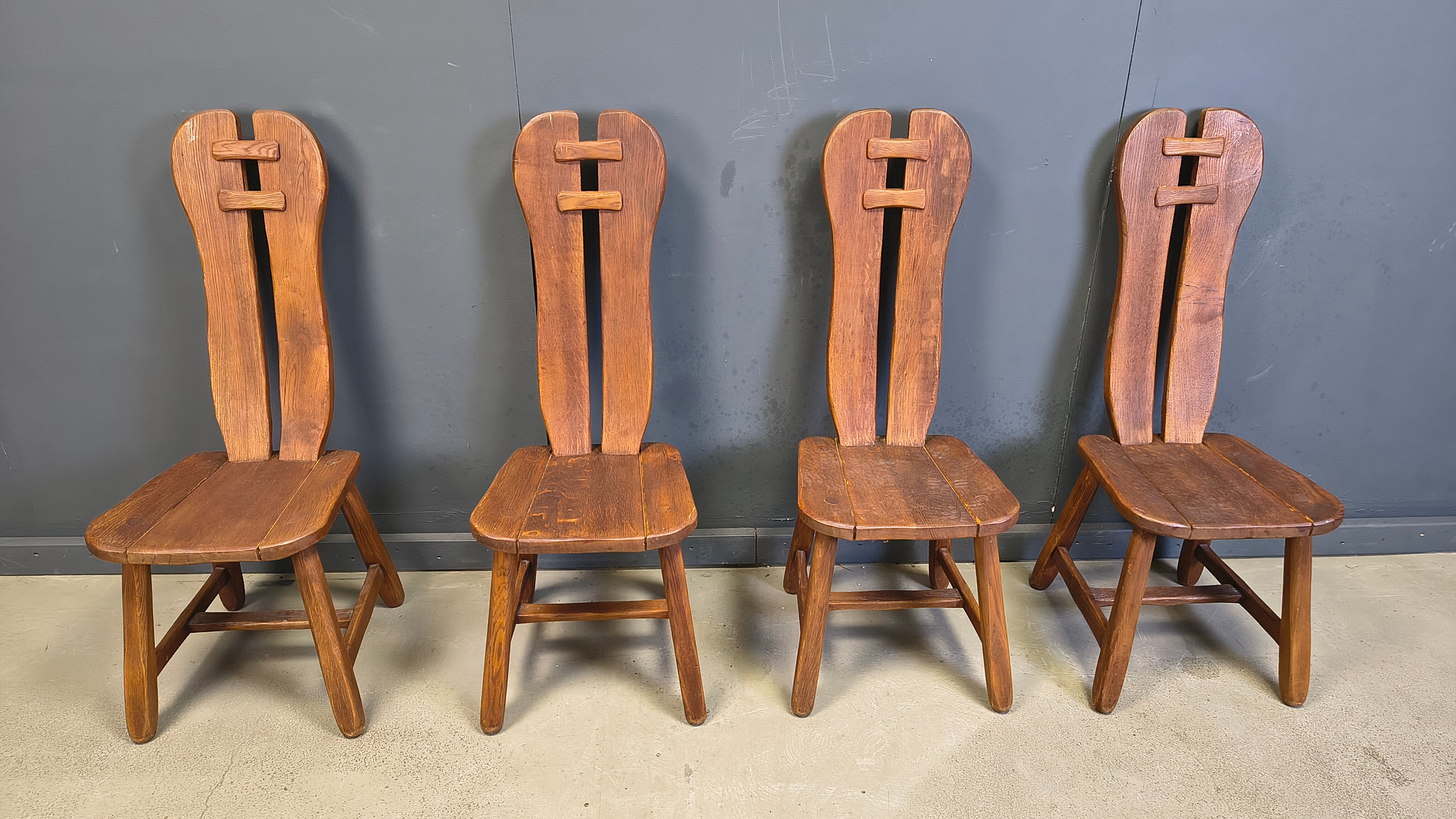Vintage dining chairs by Depuydt, Belgium, 1960s