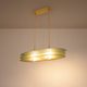 Ceiling light by Roberto Volonterio and Cesare Benedetti, brass and glass, 1980.