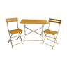 Table et 4 chaises Fermob vintage