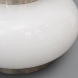 Table lamp with double white glass diffuser, 1970s