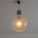 Vintage 1970s Peill and Putzler bubble glass pendant light