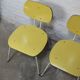 Pair of "CT2" chairs by Willy Van Der Meeren for Tubbax 1950s