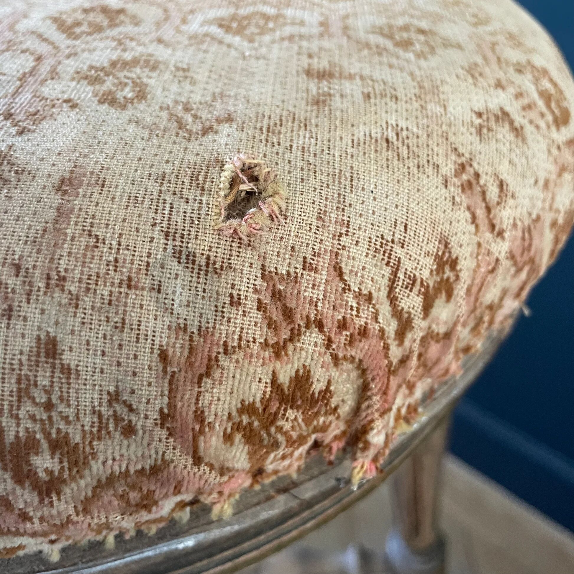 Antique turned wooden piano stool