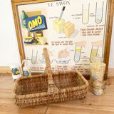 Vintage wicker basket