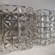 Pair of rectangular wall light in Crystal by Kinkeldey 1960