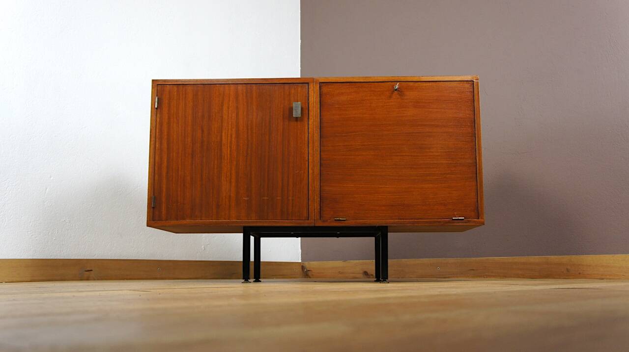 Small Enfilade Jacqueline Lecoq & Antoine Philippon in Vintage Mahogany 1960