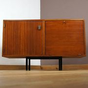 Small Enfilade Jacqueline Lecoq & Antoine Philippon in Vintage Mahogany 1960