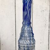Glass bottle vase of Clichy