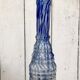 Glass bottle vase of Clichy