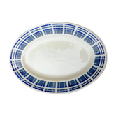 Plat ovale en faïence badonvillier