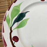 6 vintage flat plates Moulin des loups cherry patterns