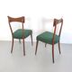 Pair of Green Side Chairs attributed to Ico Parisi for Ariberto Colombo