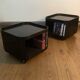 Anna Castelli pair of black Componibili night tables