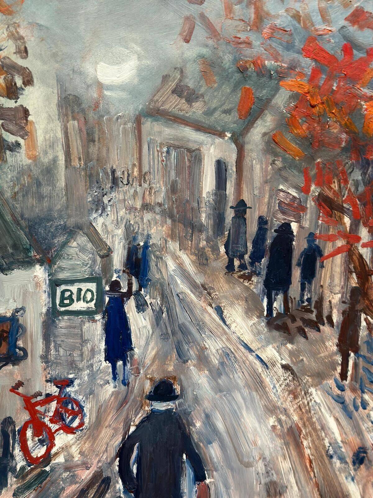 Original Swedish Oil On Panel – “Bygatan” By Kai Nielsen – Signed
