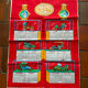 Calendrier torchon 1967 voitures anciennes
