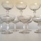Set de 10 coupes à champagne à côtes plates, XIXe